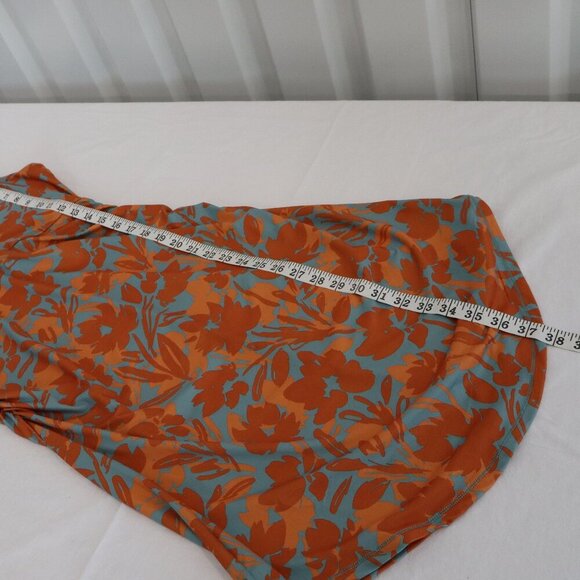 Prana Womens Pearl Isla Dress Orange Blue Stretch Size Small NWT *Flawed* - Picture 10 of 12